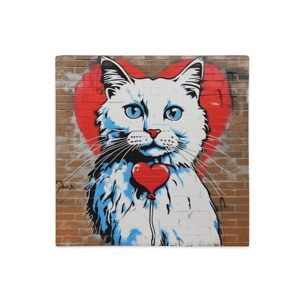 PugMug Custom White Ragdoll Cat Premium Pillow Case