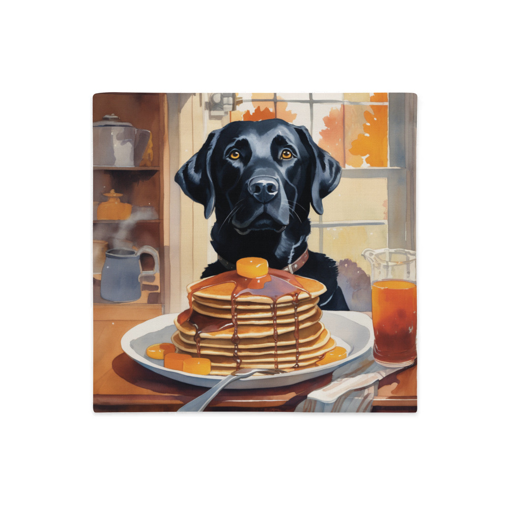 PugMug Custom Black Labrador Retriever Premium Pillow Case