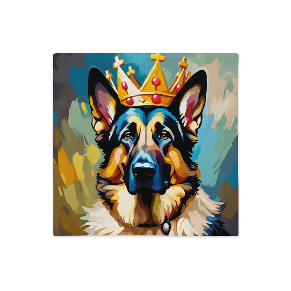 PugMug Custom German Shepherd Dog Premium Pillow Case