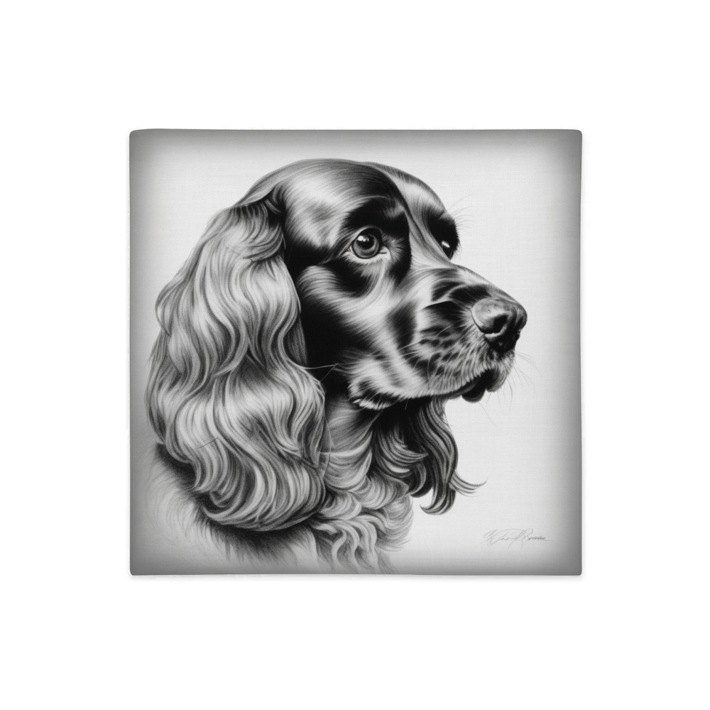 PugMug Custom Cocker Spaniel Premium Pillow Case