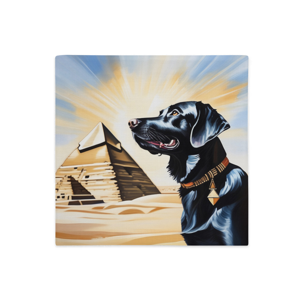 PugMug Custom Black Labrador Retriever Premium Pillow Case