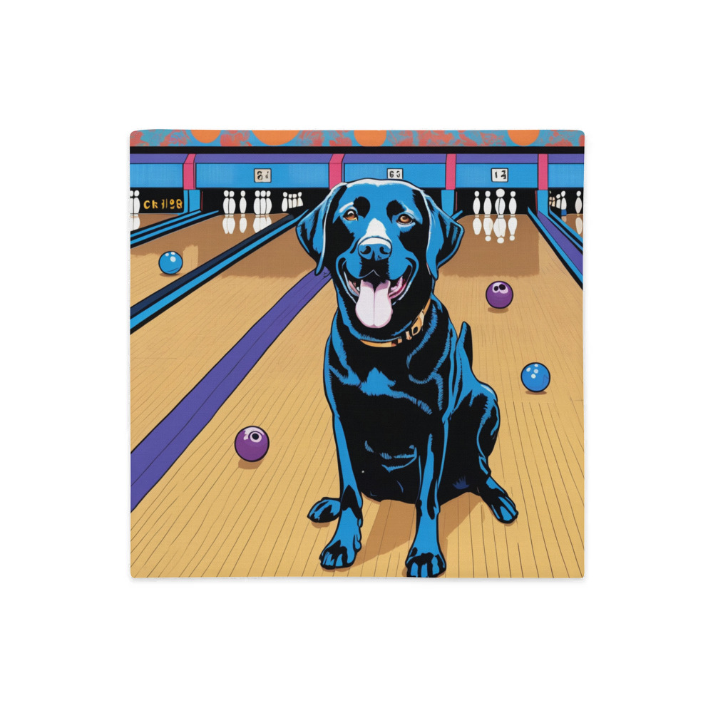 PugMug Custom Black Labrador Retriever Premium Pillow Case