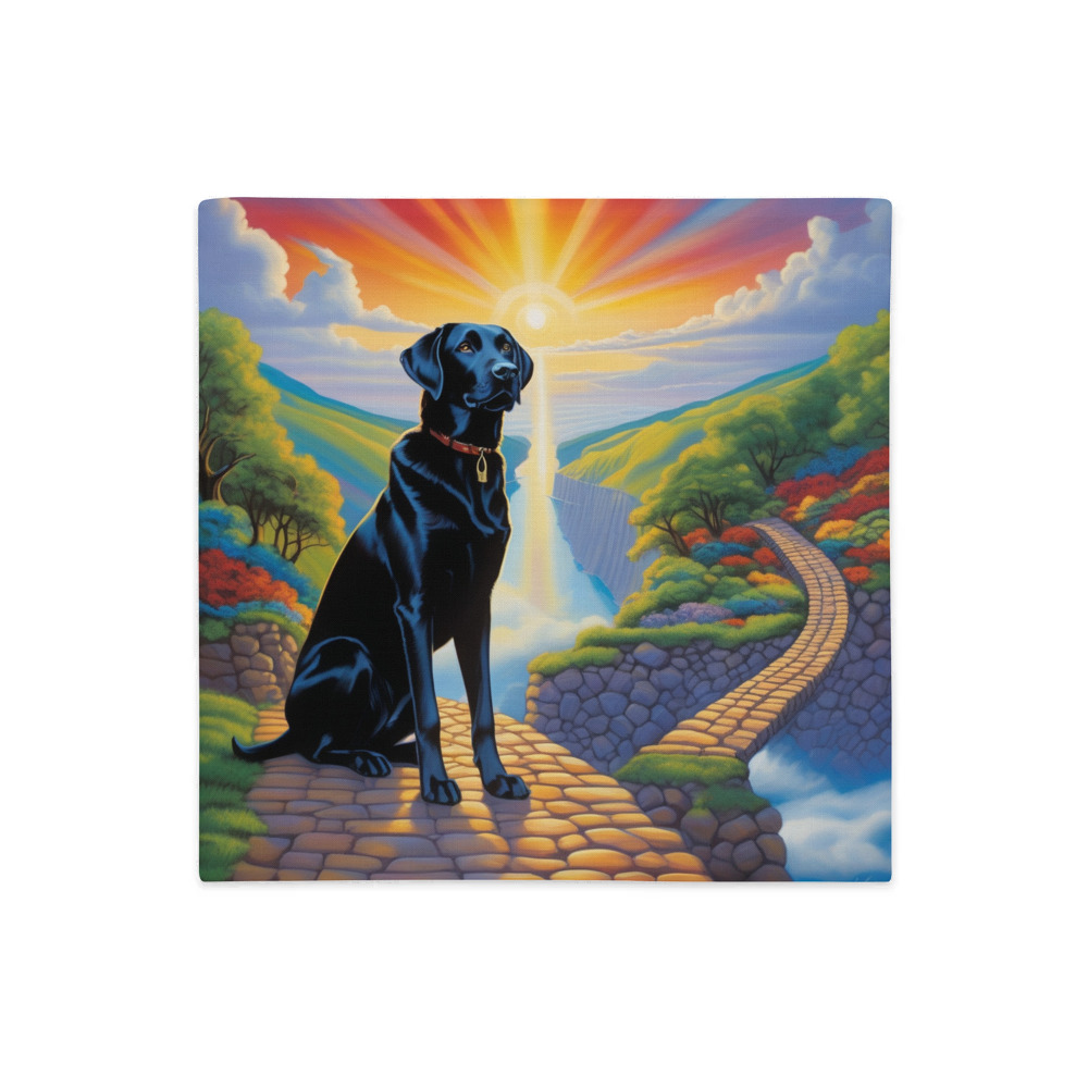 PugMug Custom Black Labrador Retriever Premium Pillow Case