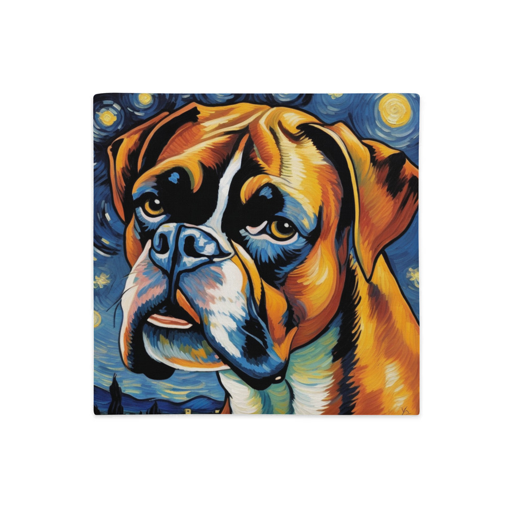PugMug Custom Boxer Dog Premium Pillow Case