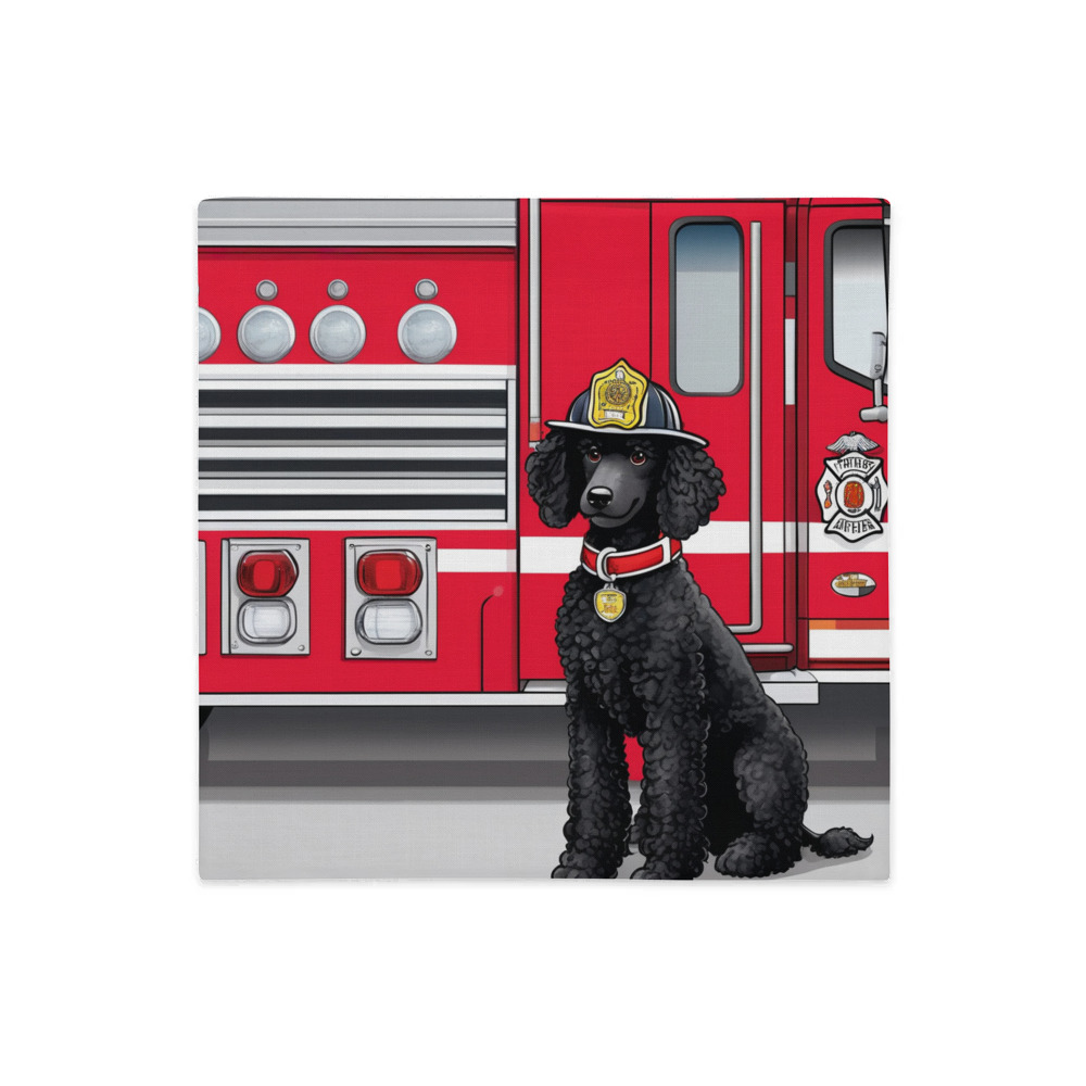 PugMug Custom Black Poodle Premium Pillow Case