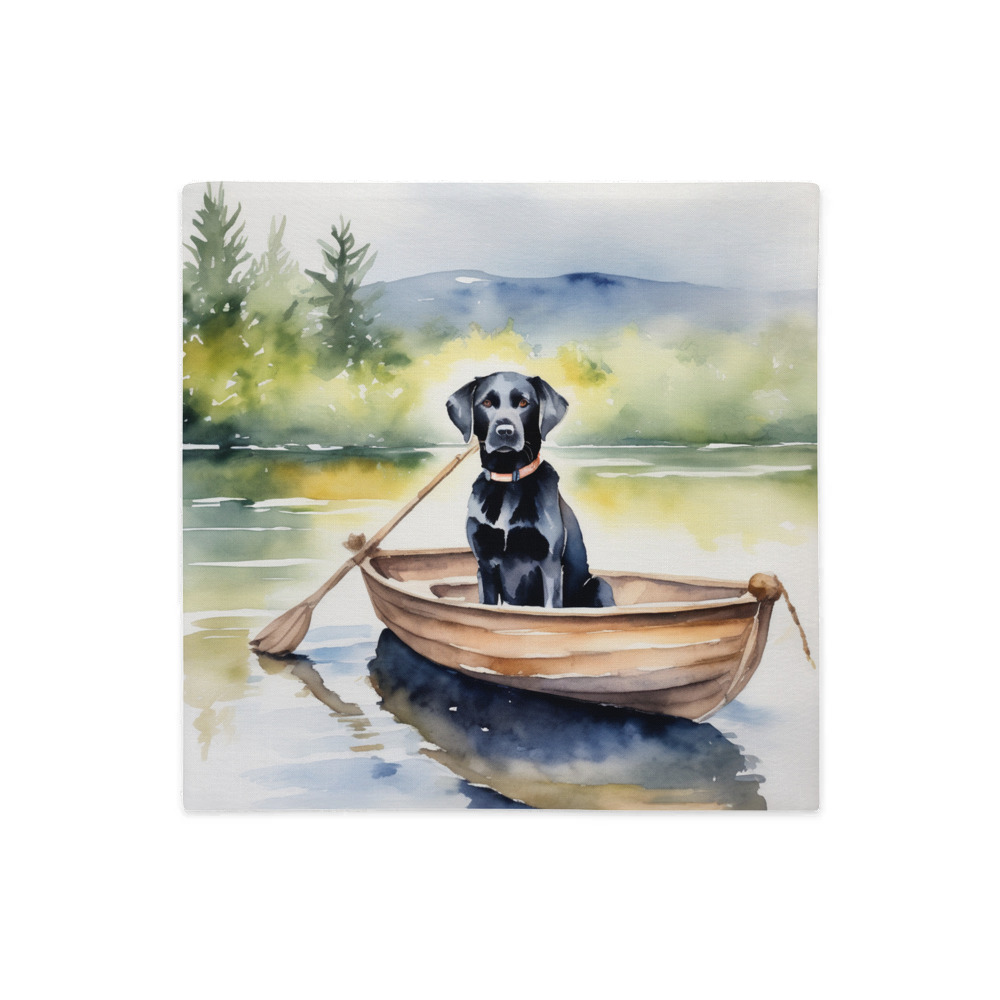 PugMug Custom Black Labrador Retriever Premium Pillow Case