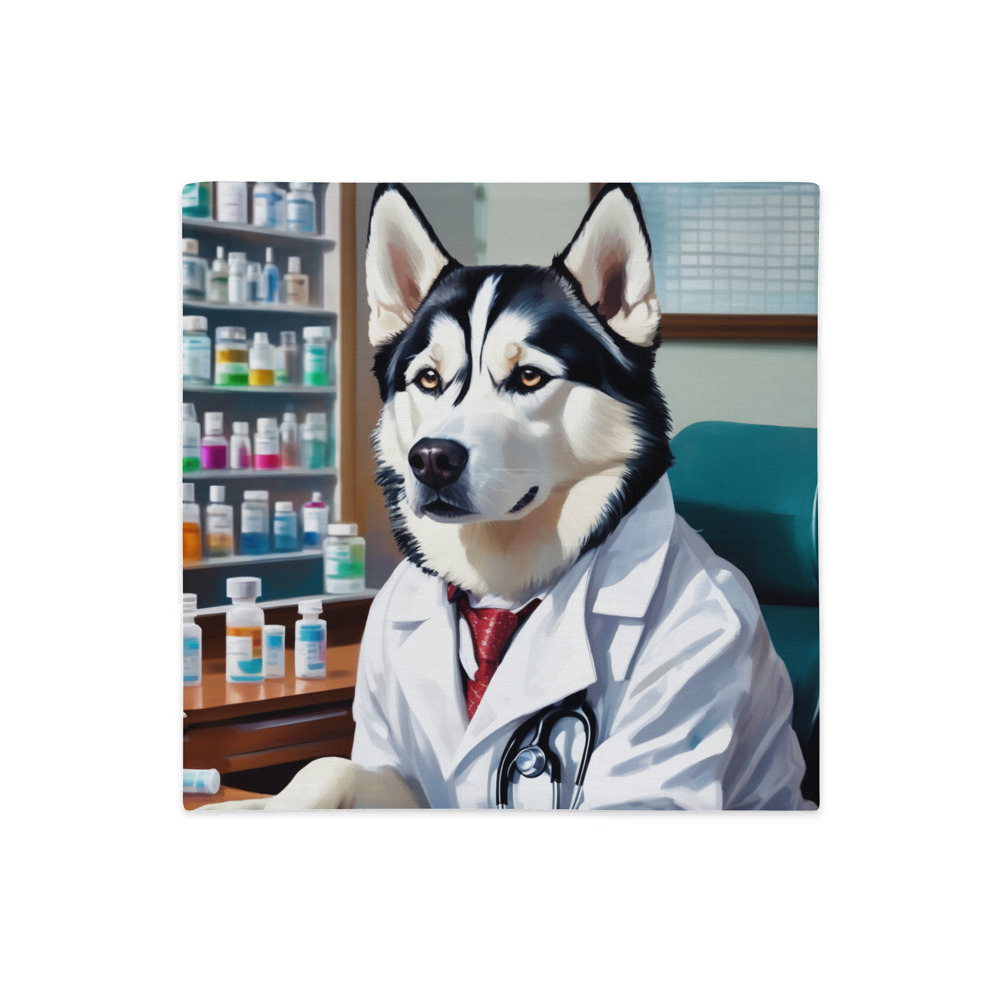 PugMug Custom Siberian Husky Premium Pillow Case