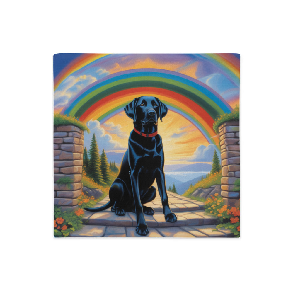 PugMug Custom Black Labrador Retriever Premium Pillow Case