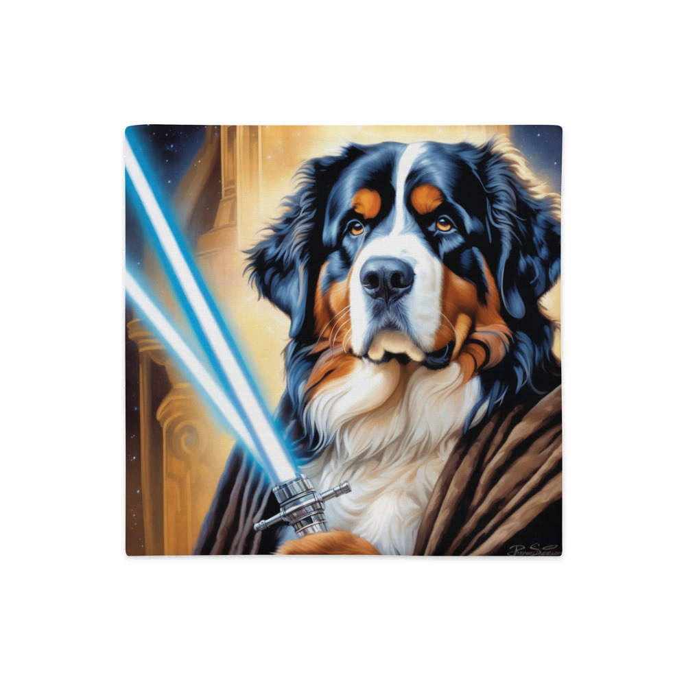 PugMug Custom Bernese Mountain Dog Premium Pillow Case