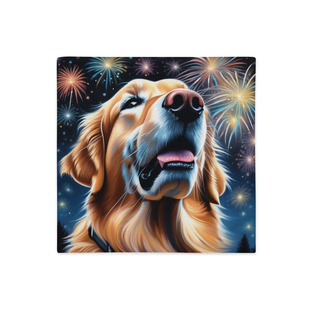 PugMug Custom Golden Retriever Premium Pillow Case