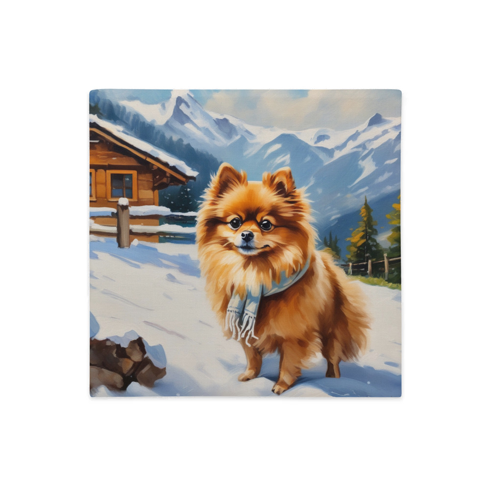 PugMug Custom Tan Pomeranian Premium Pillow Case