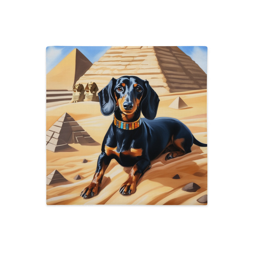 PugMug Custom Black Dachshund Premium Pillow Case