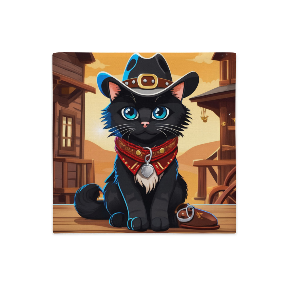 PugMug Custom Black Ragdoll Cat Premium Pillow Case