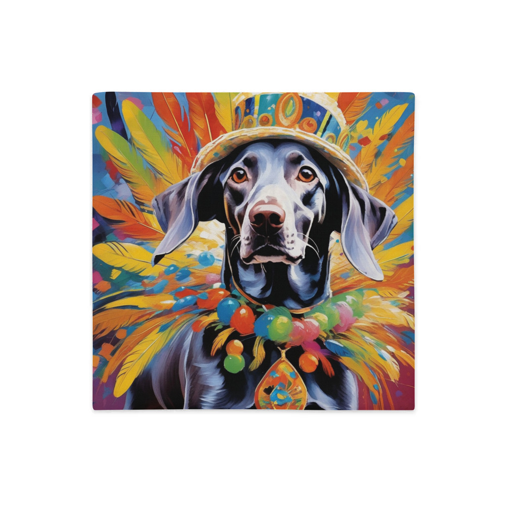 PugMug Custom Weimaraner Premium Pillow Case