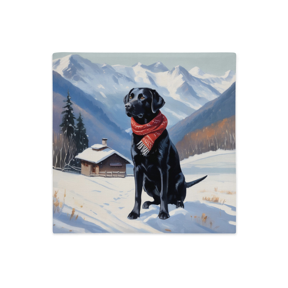 PugMug Custom Black Labrador Retriever Premium Pillow Case