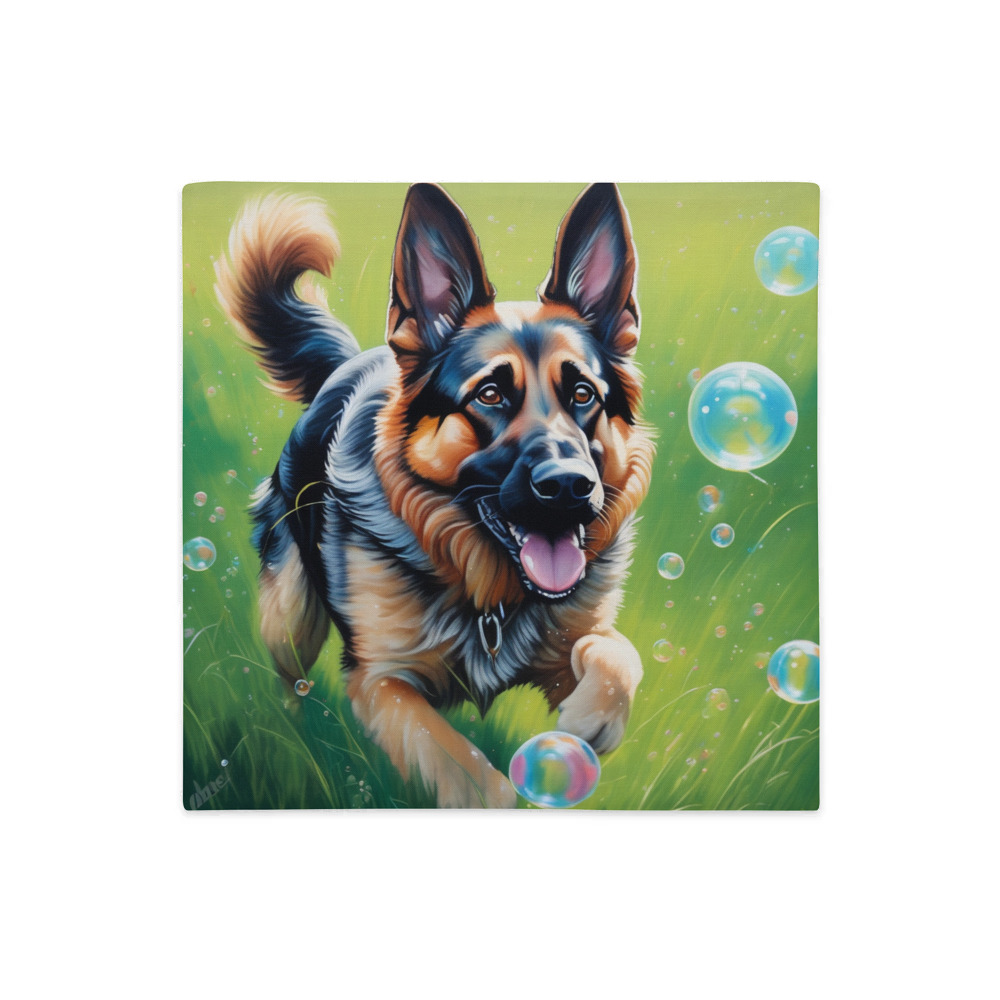 PugMug Custom German Shepherd Dog Premium Pillow Case