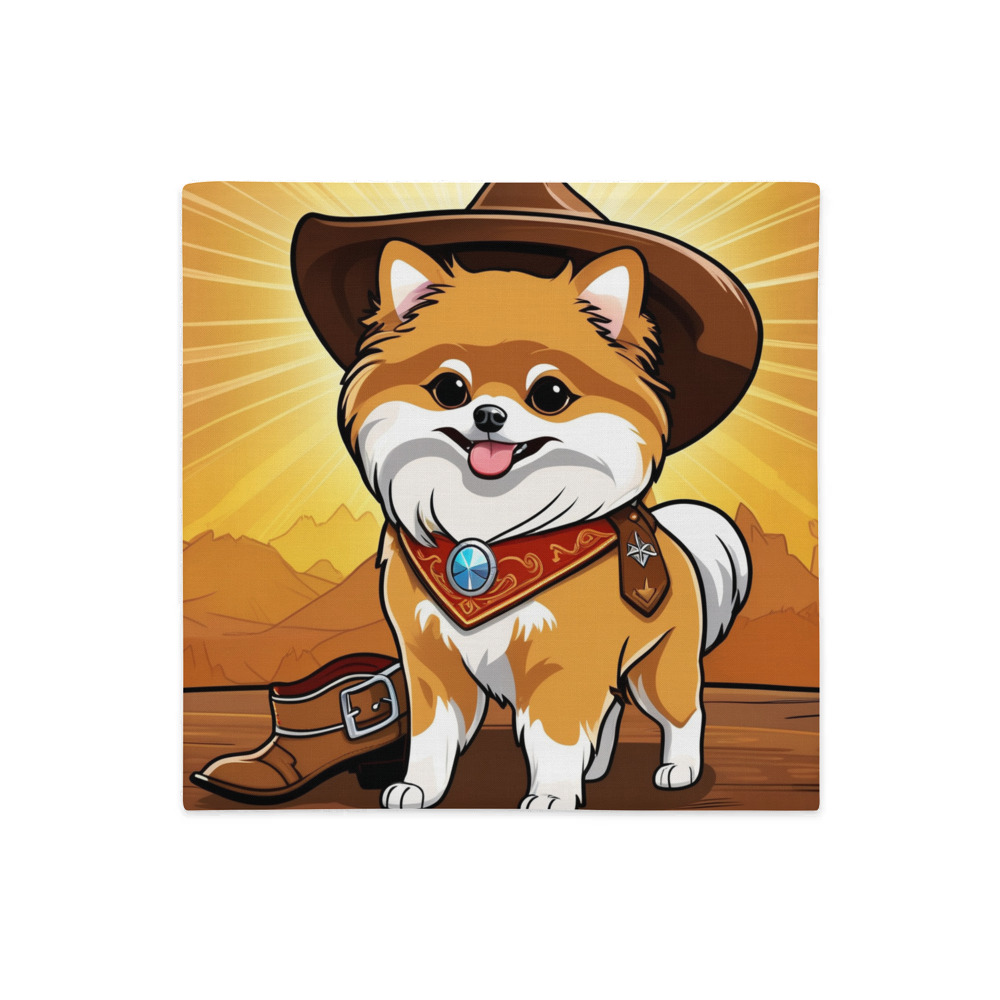 PugMug Custom Tan Pomeranian Premium Pillow Case