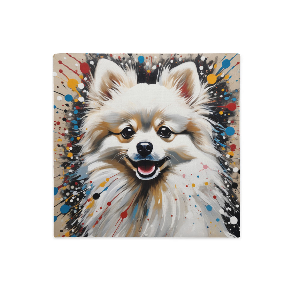 PugMug Custom White Pomeranian Premium Pillow Case