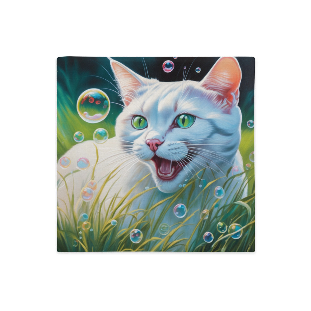 PugMug Custom White Exotic Cat Premium Pillow Case