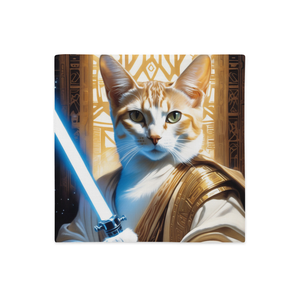 PugMug Custom White Abyssinian Cat Premium Pillow Case