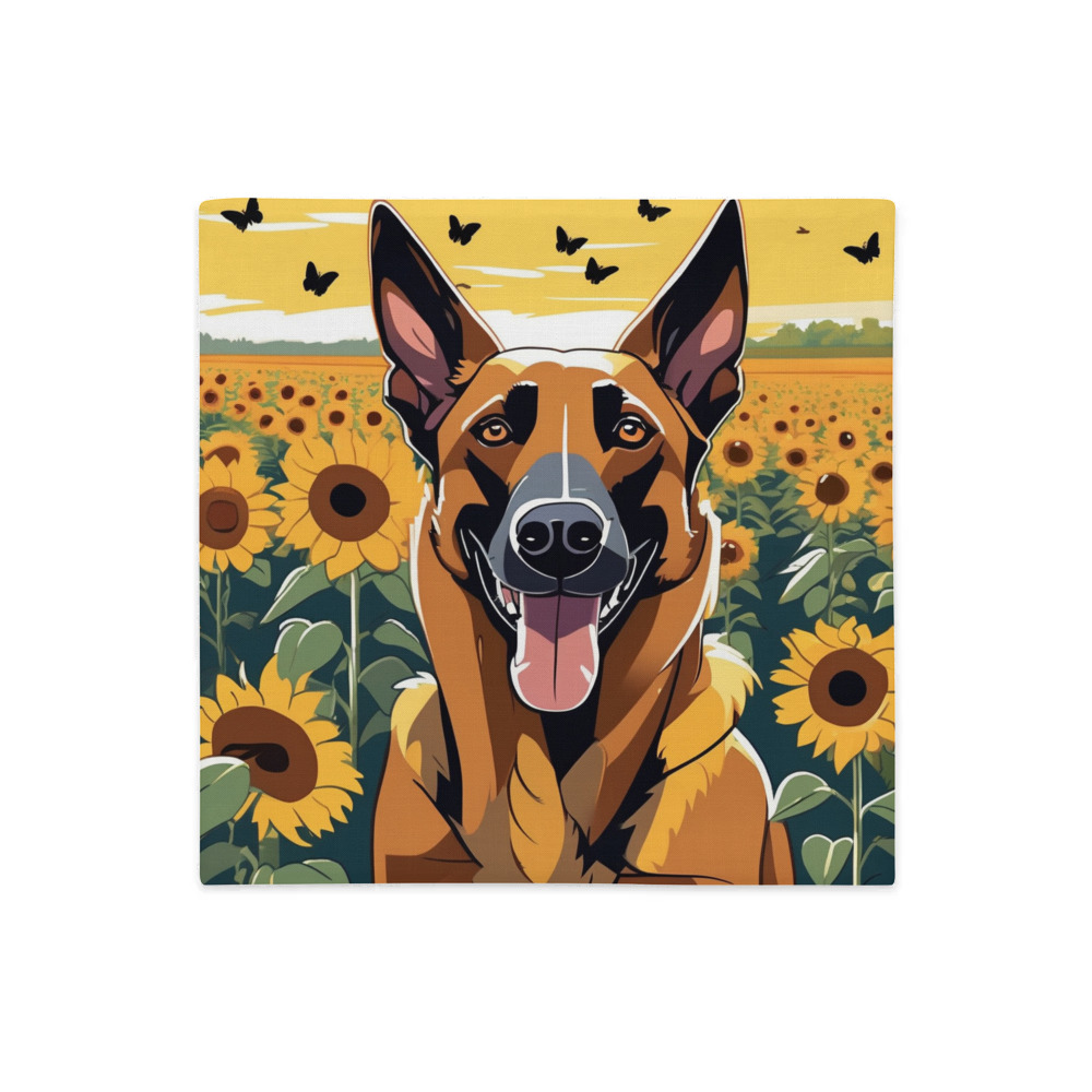 PugMug Custom Belgian Malinois Premium Pillow Case