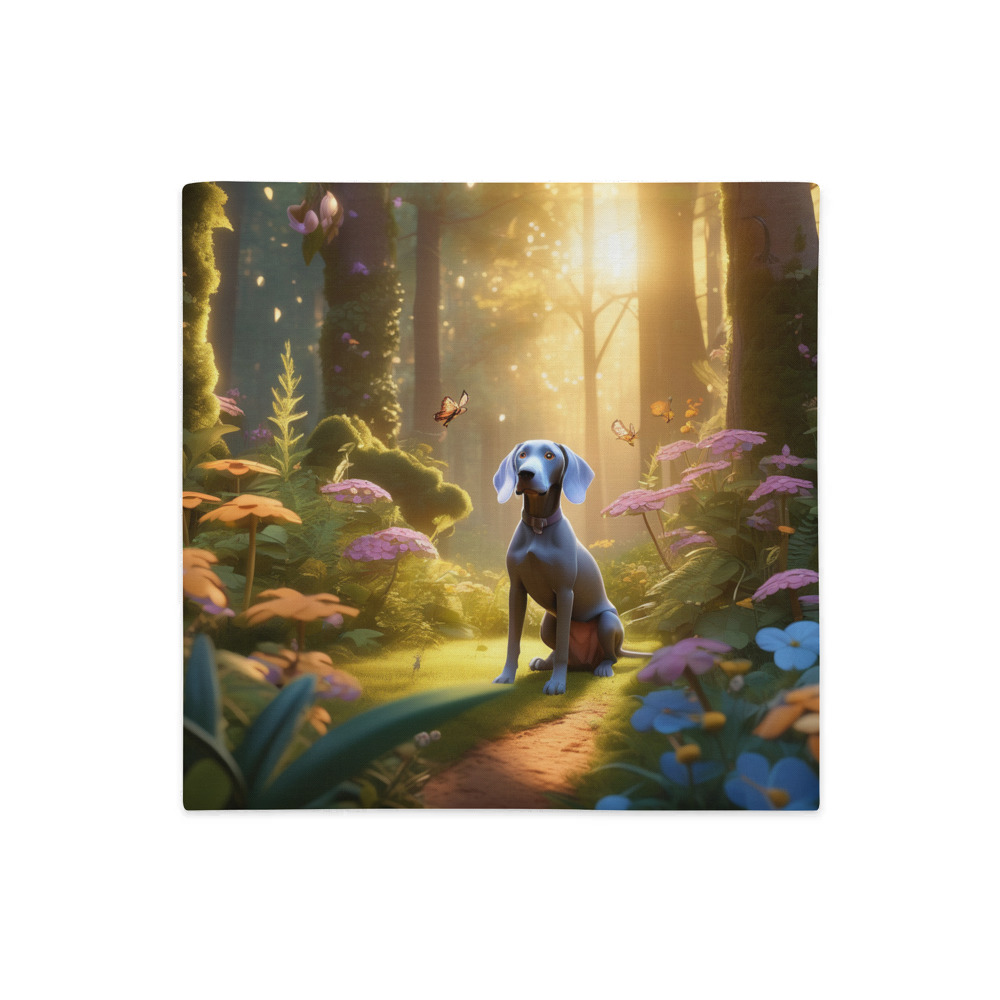 PugMug Custom Weimaraner Premium Pillow Case