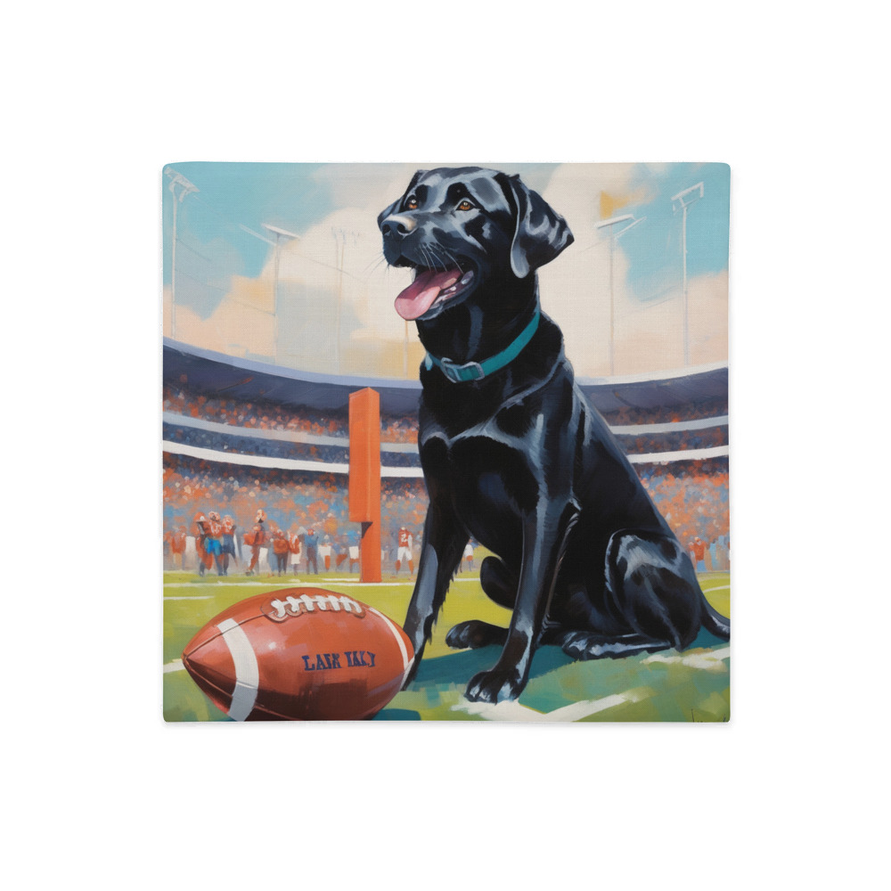 PugMug Custom Black Labrador Retriever Premium Pillow Case
