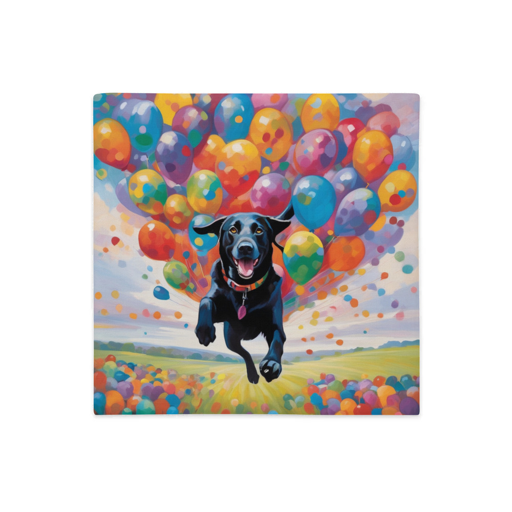 PugMug Custom Black Labrador Retriever Premium Pillow Case