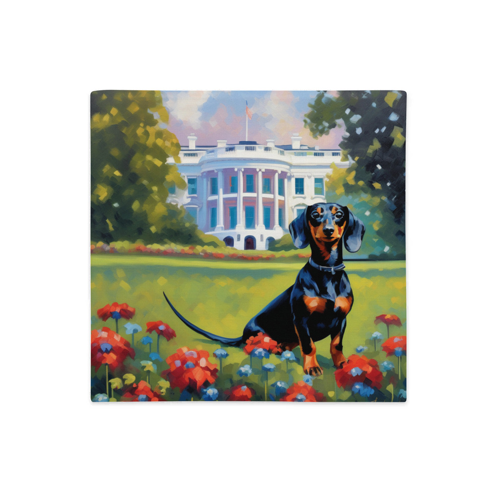 PugMug Custom Black Dachshund Premium Pillow Case