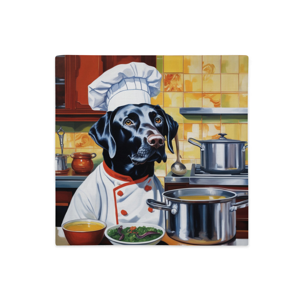 PugMug Custom Black Labrador Retriever Premium Pillow Case