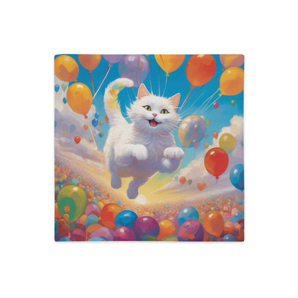 PugMug Custom White Companion Cat Premium Pillow Case