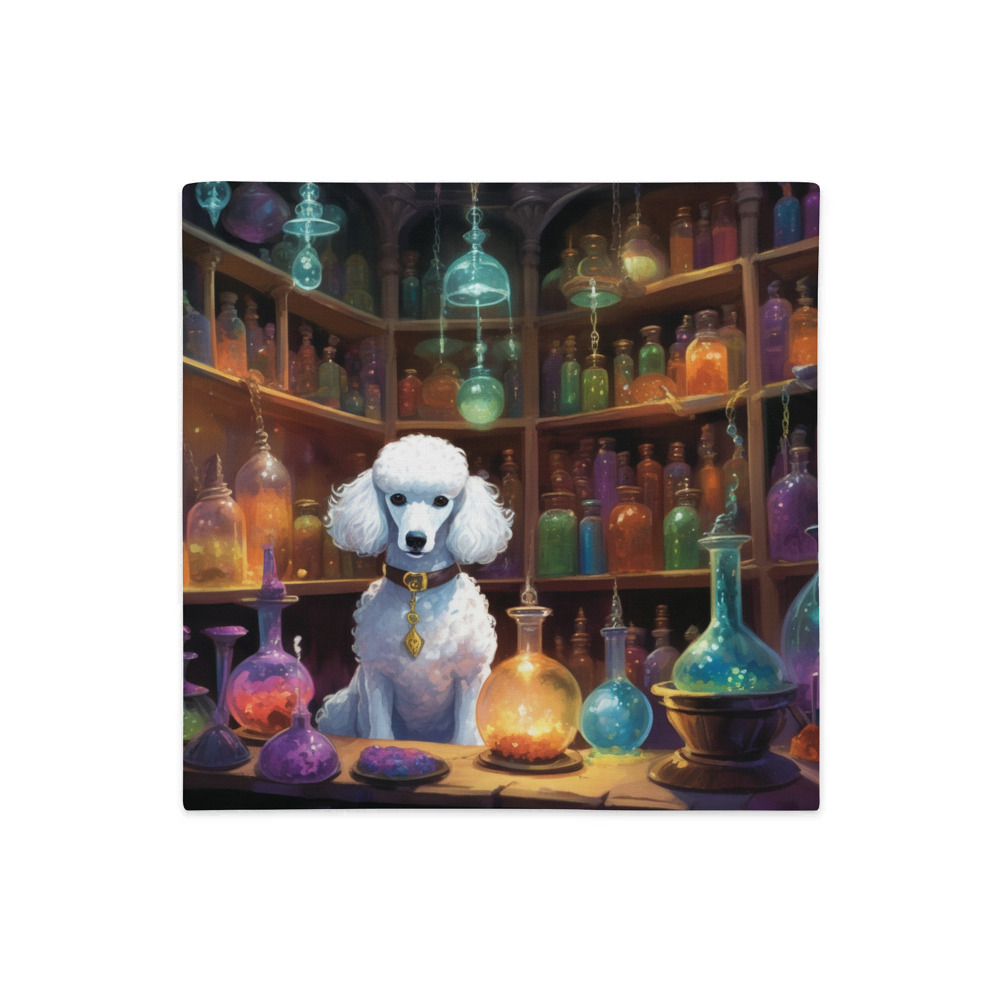 PugMug Custom White Poodle Premium Pillow Case