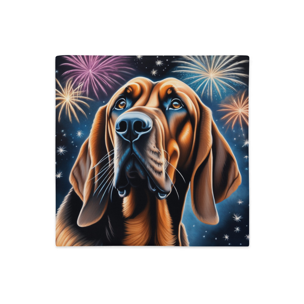 PugMug Custom Bloodhound Premium Pillow Case