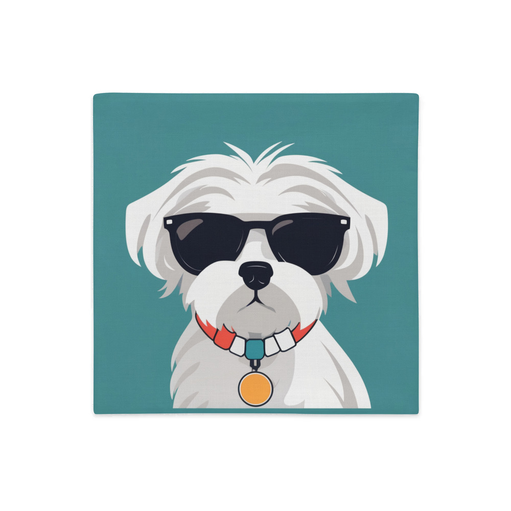 PugMug Custom Maltese Dog Premium Pillow Case