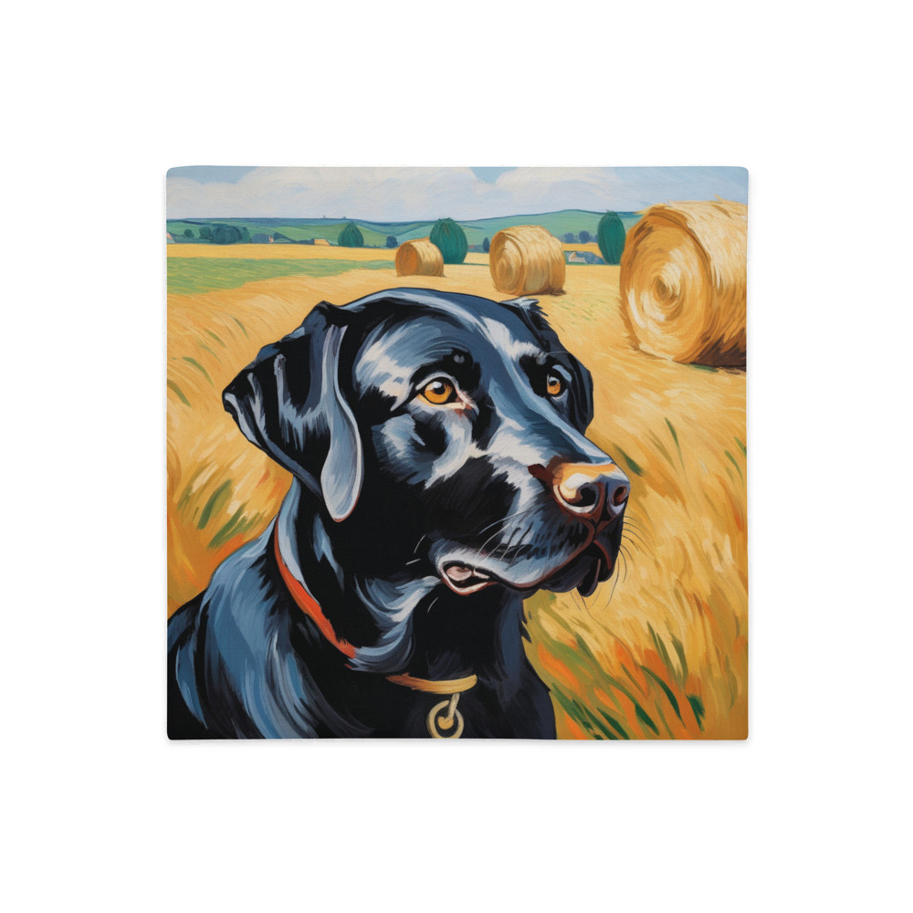 PugMug Custom Black Labrador Retriever Premium Pillow Case