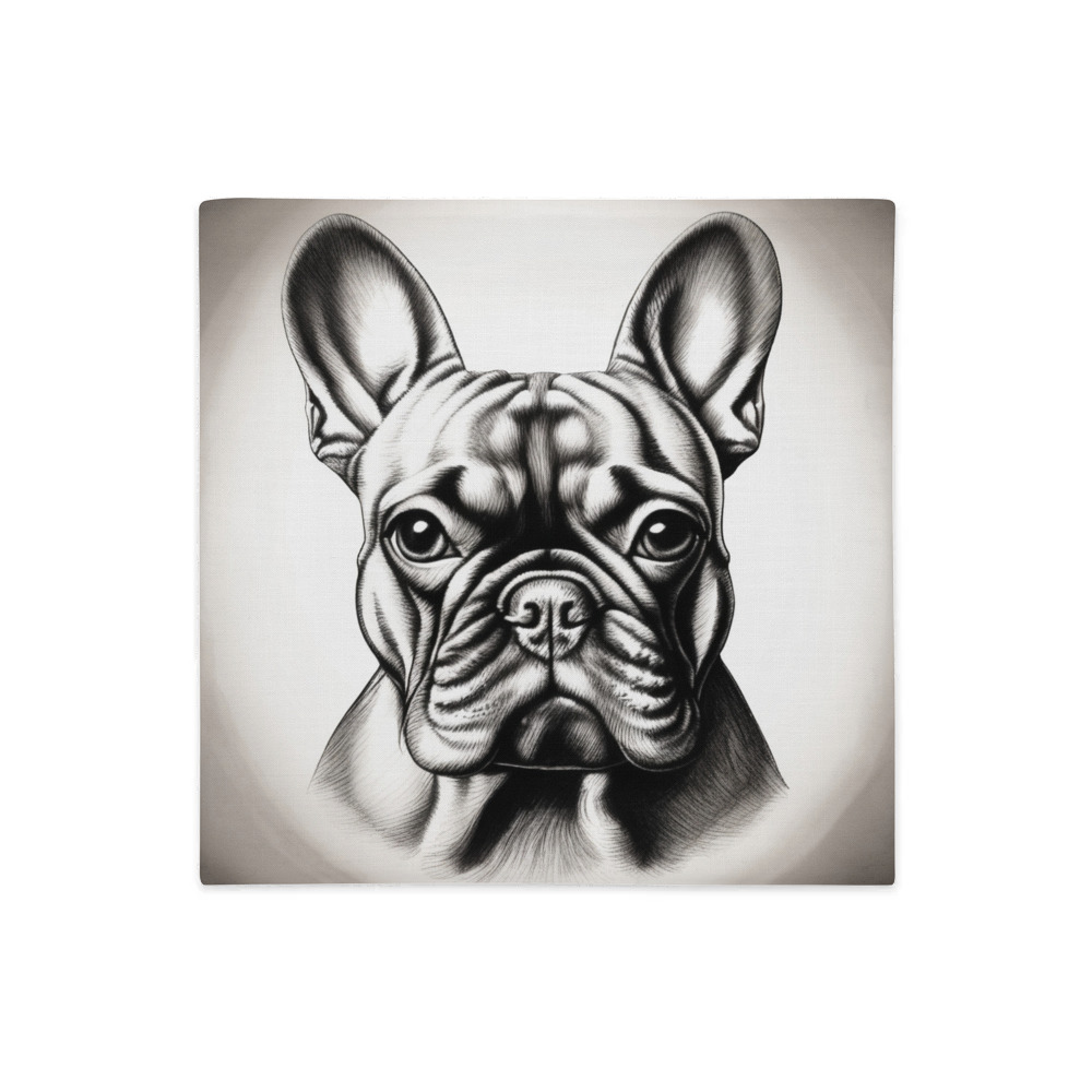 PugMug Custom Tan French Bulldog Premium Pillow Case