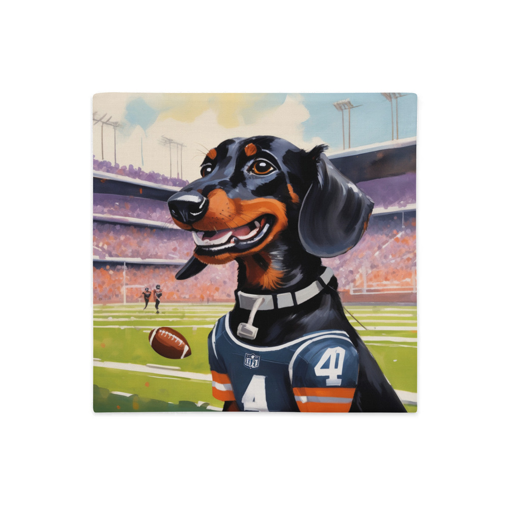 PugMug Custom Black Dachshund Premium Pillow Case