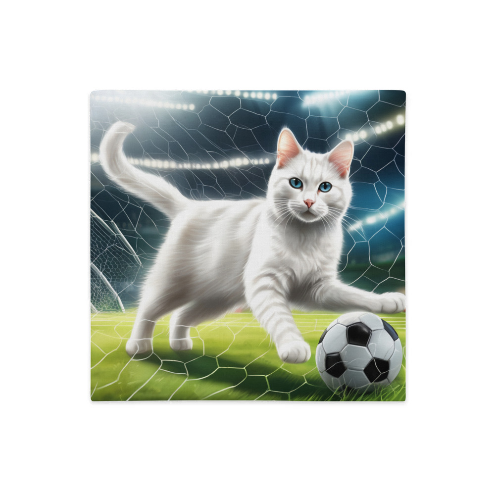 PugMug Custom White Companion Cat Premium Pillow Case