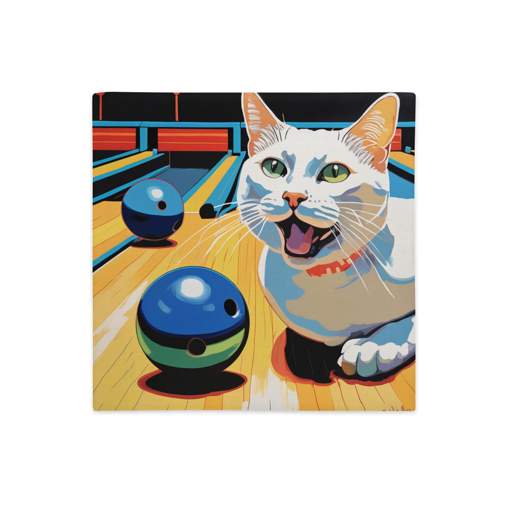 PugMug Custom White Companion Cat Premium Pillow Case