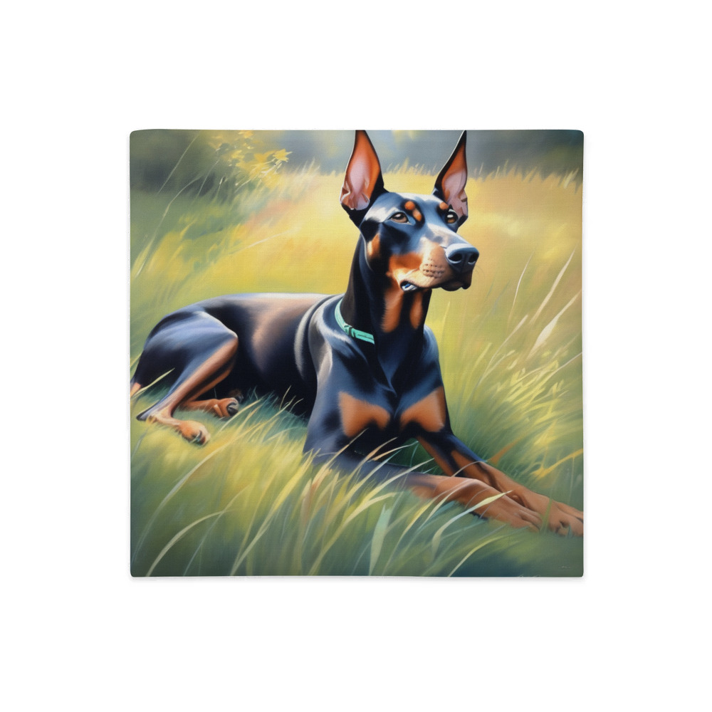 PugMug Custom Doberman Pinscher Premium Pillow Case