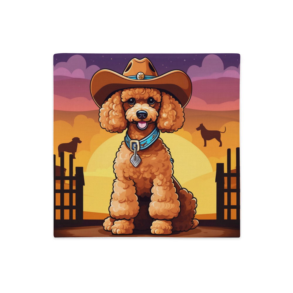 PugMug Custom Tan Poodle Premium Pillow Case