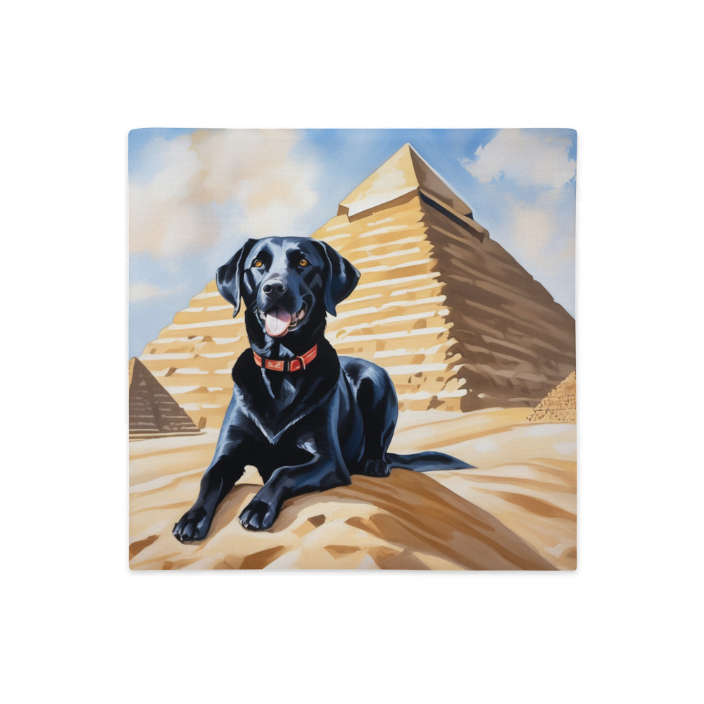 PugMug Custom Black Labrador Retriever Premium Pillow Case