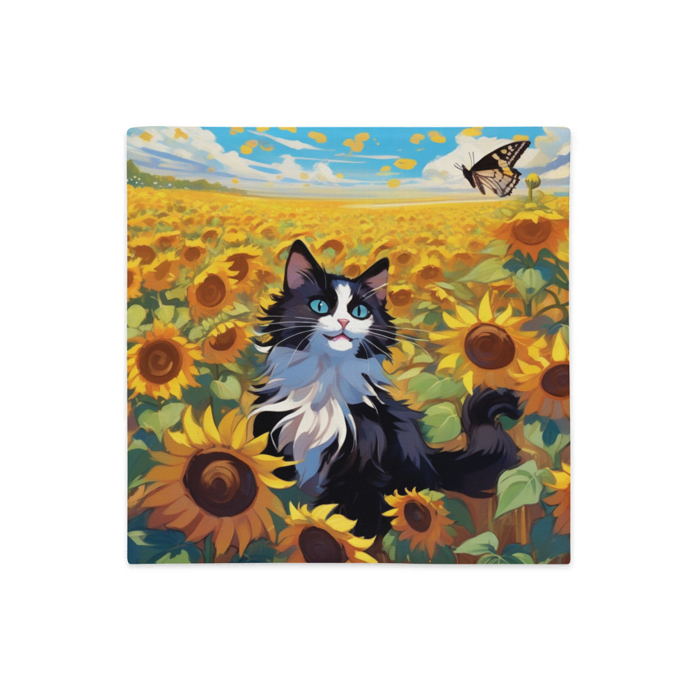PugMug Custom Black Ragdoll Cat Premium Pillow Case