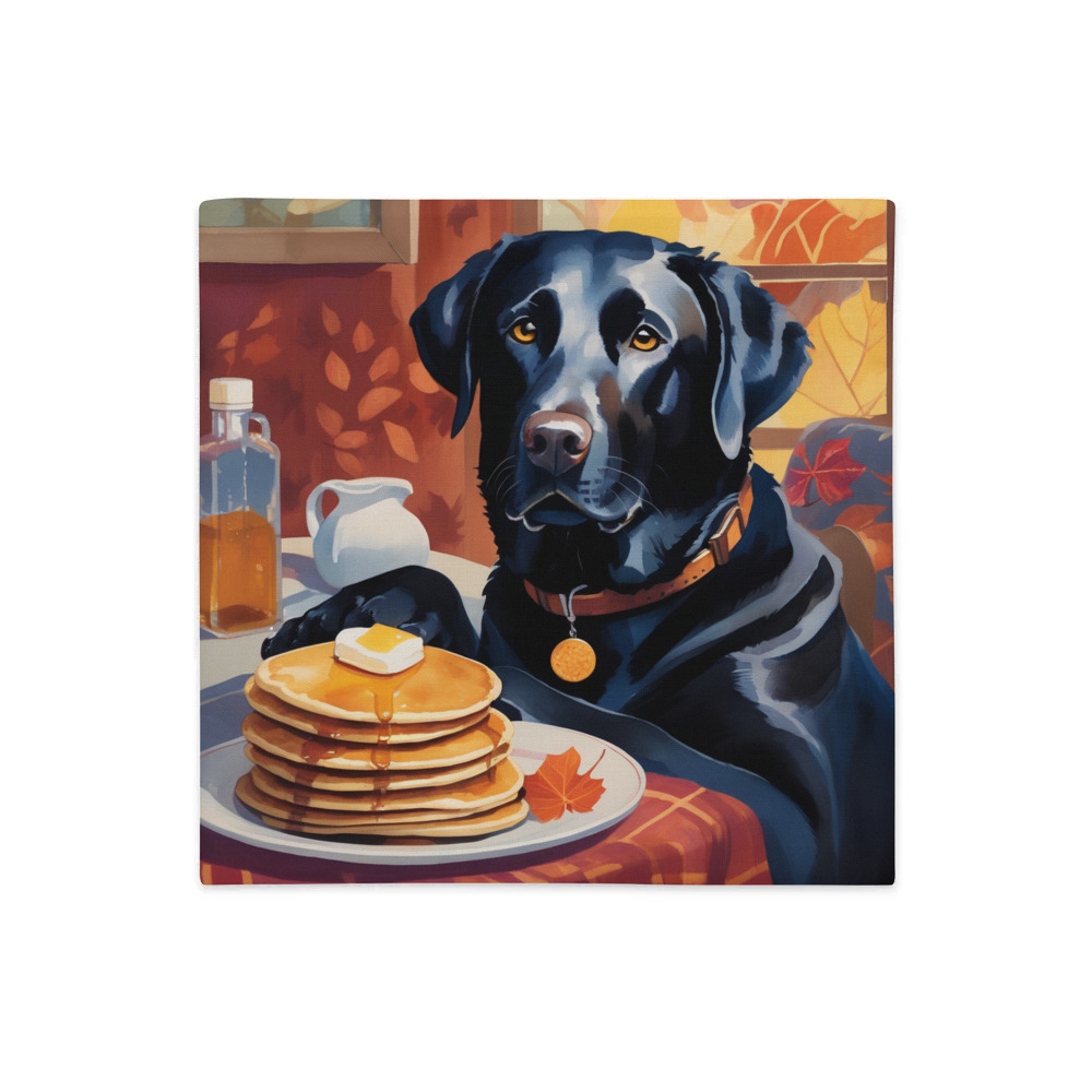 PugMug Custom Black Labrador Retriever Premium Pillow Case