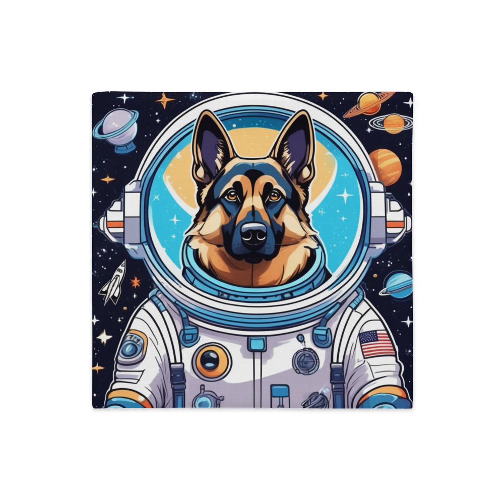 PugMug Custom German Shepherd Dog Premium Pillow Case