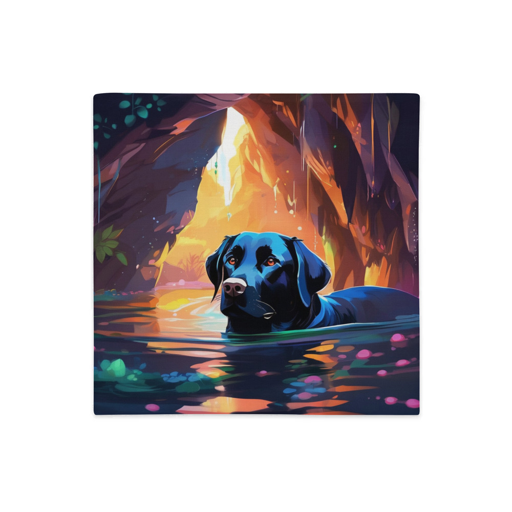 PugMug Custom Black Labrador Retriever Premium Pillow Case