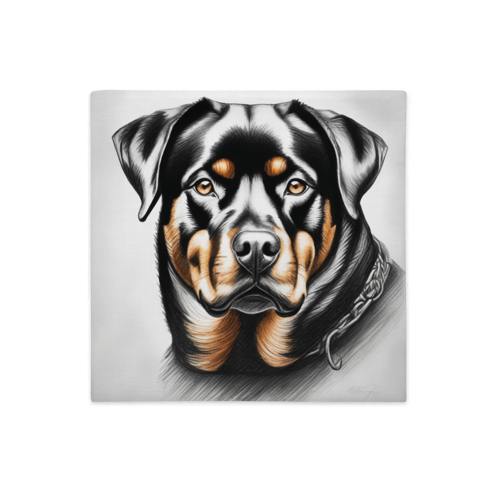 PugMug Custom Rottweiler Premium Pillow Case