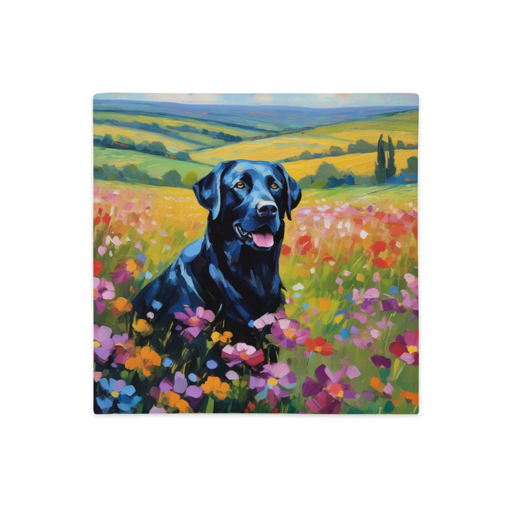 PugMug Custom Black Labrador Retriever Premium Pillow Case