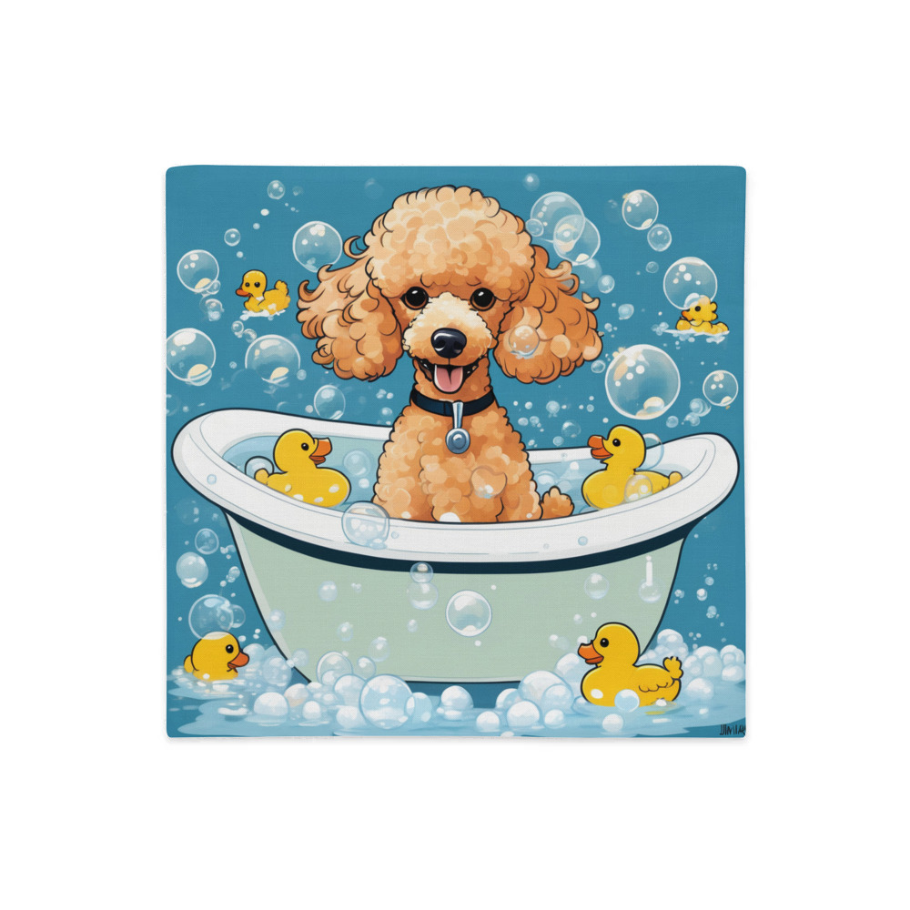 PugMug Custom Tan Poodle Premium Pillow Case
