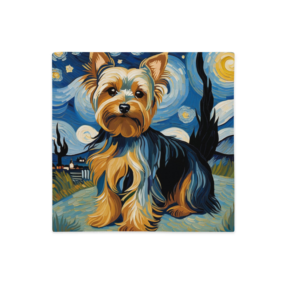 PugMug Custom Yorkshire Terrier Premium Pillow Case